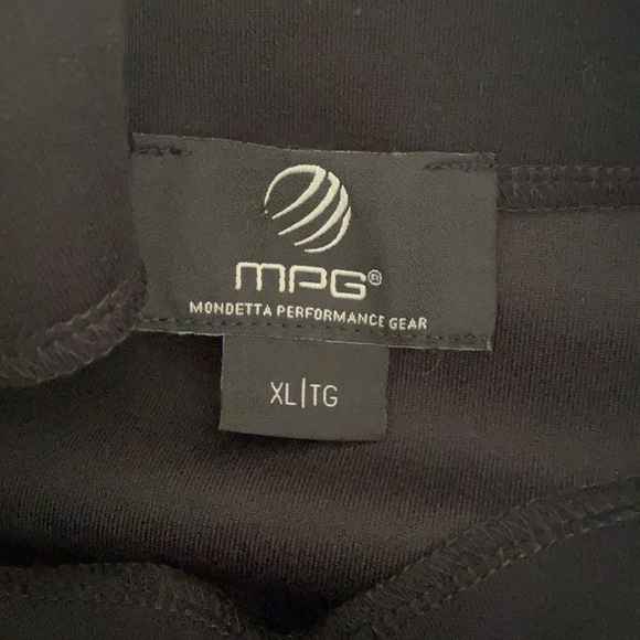 MPG Black Side-Slit Expressive Mock Neck Sz XL - Picture 7 of 11